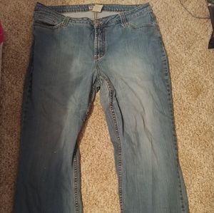 Faded Glory plus size light wash jeans
